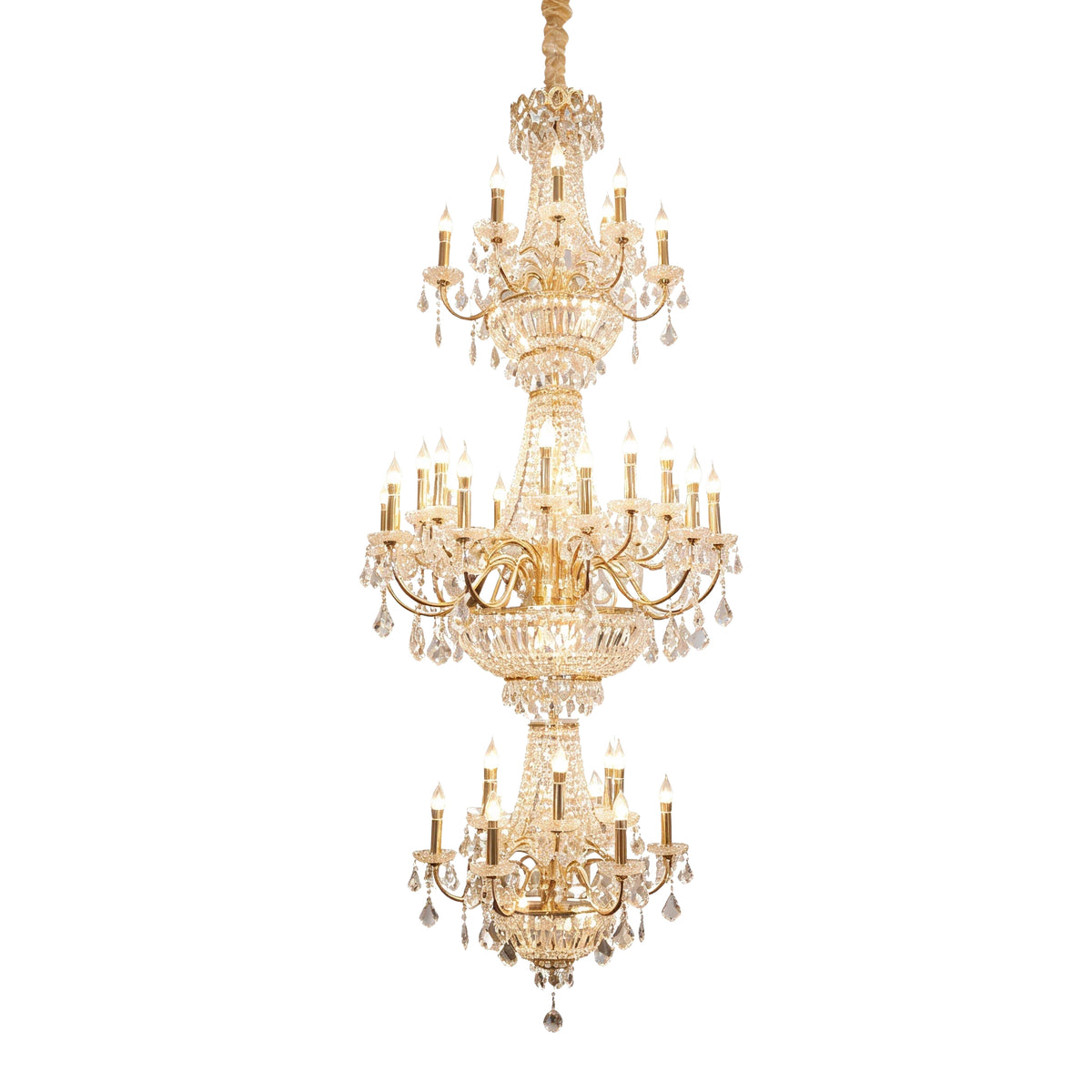 Luxury Crystal Chandelier, 930 mm Diameter × 1970 mm Height — hero image